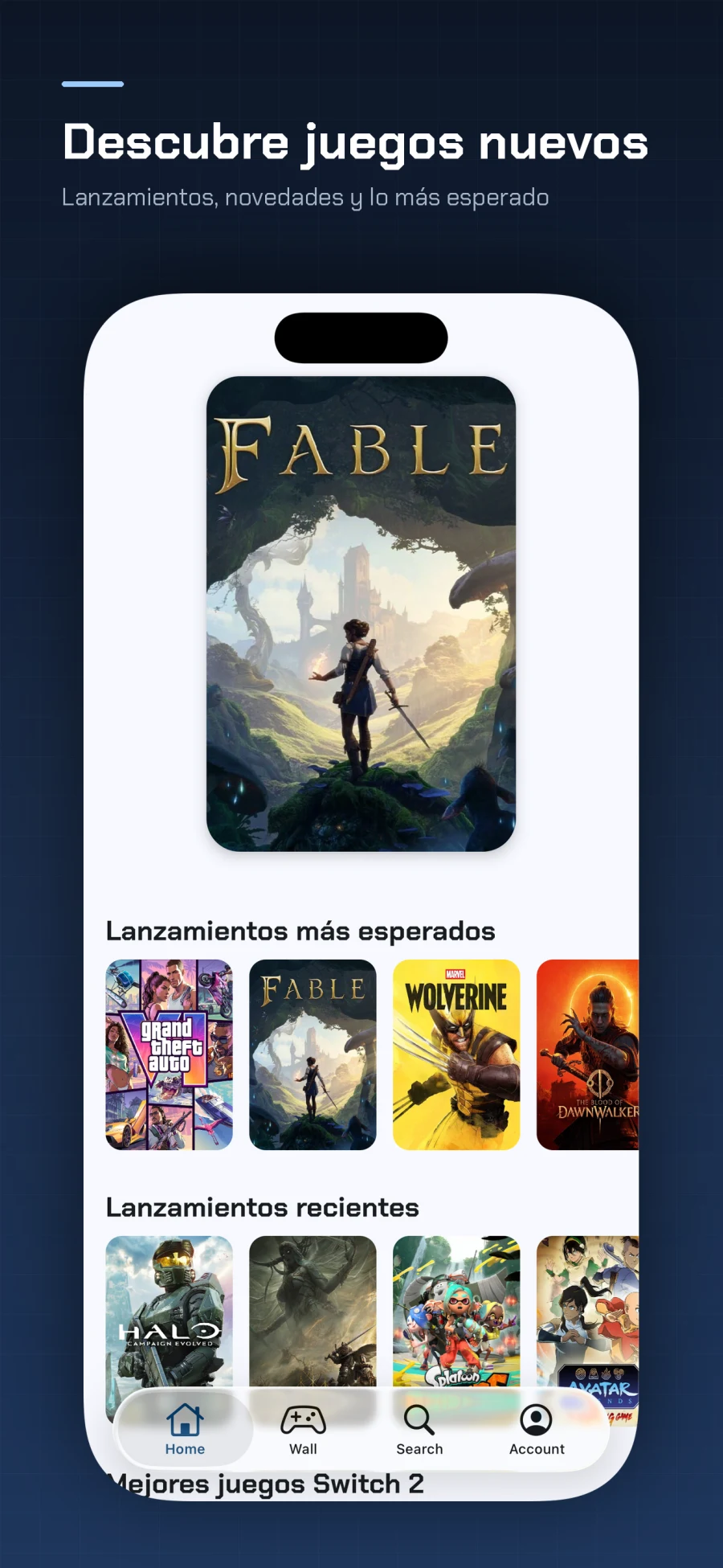 Novedades y próximos lanzamientos en GameWall